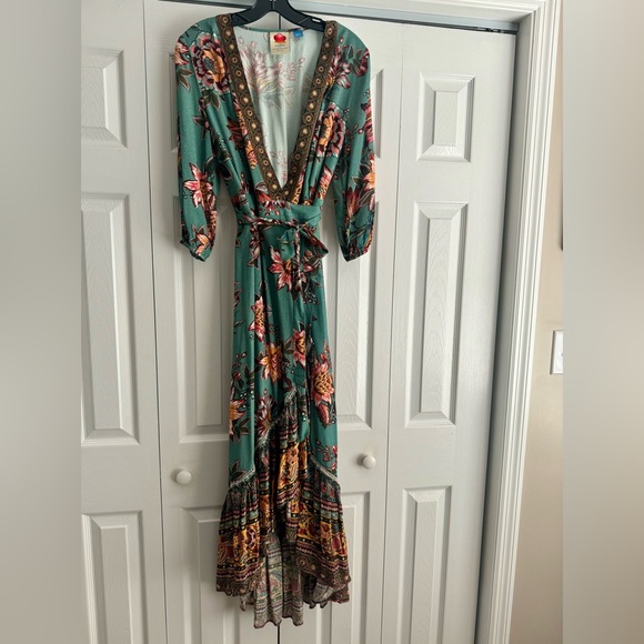 Farm Rio for Anthropologie Viera Wrap Dress - Picture 2 of 9